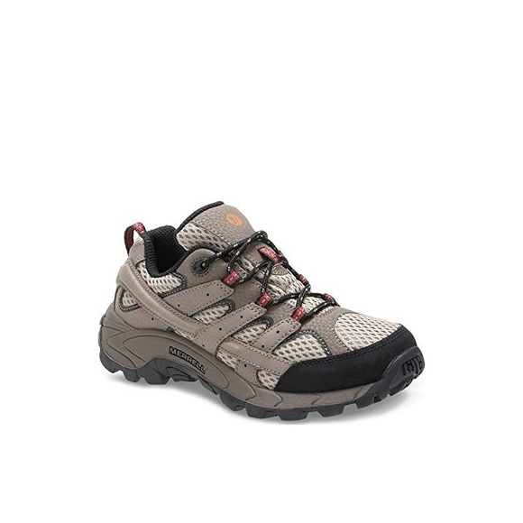 Boys Merrell Moab 2 Low Lace Hiking Sneaker 12 - Picture 1 of 11